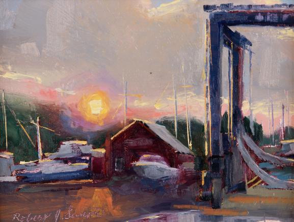 Robert J. Simone - Boatyard Sunrise