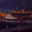 Doug Clarke: ‟Oxford Boat Yard Nocturne” 
