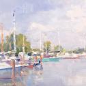 Jim McVicker: ‟Oxford Harbor” Small Painting Sunday Honorable Mention 2017 ($100)