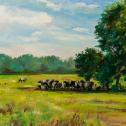 John S. Caggiano: ‟A Hundred and One in the Shade” Life on the Farm, 2019 ($1,500)
