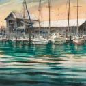 Orville Giguiento: ‟Morning at the Marina” 