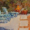 John Guernsey: ‟By the Pool” Small Painting Sunday - Honorable Mention 2018 ($100)