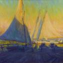 Stephen J. Griffin:  ̏Drying Sails (Late Afternoon Tilghman)˝. 