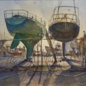 Russell Jewell:  ̏Waking up Together, Oxford Boatyard˝. 