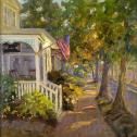 Sara Linda Poly: ‟Small Town Magic” Troika Fine Art Gallery Award, Best Painting by a Maryland Artist