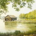 Richard R.  Sneary:  ̏Boat House at Ship's Cove˝. 