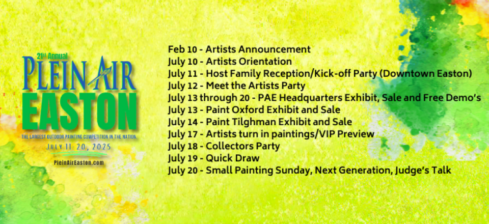 Save the Dates Plein Air Easton